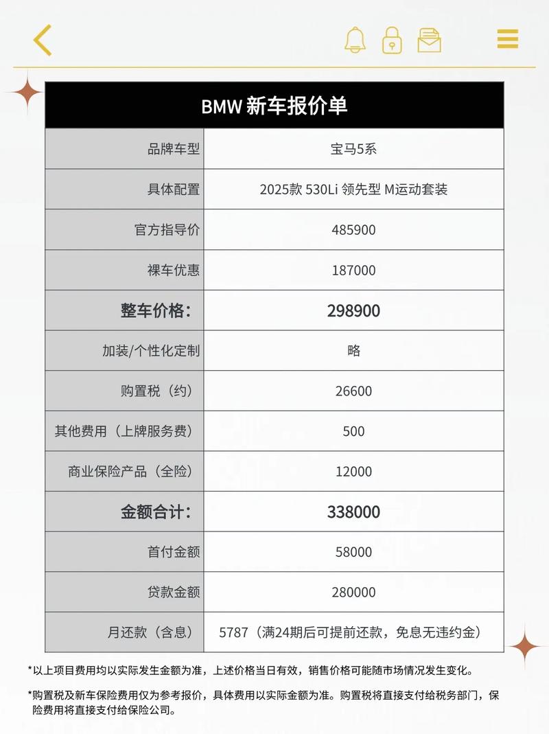 宝马5系尺寸 宝马5系尺寸价格多少